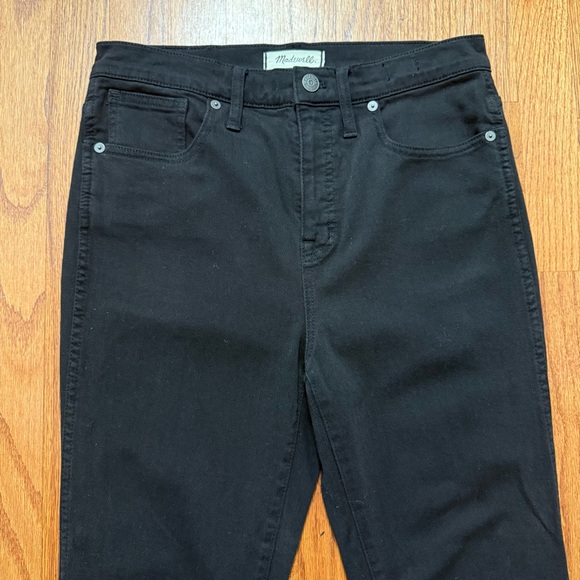 Madewell  10" High-Rise Skinny Jeans in Johnny Wash Black size 29 - Picture 5 of 16